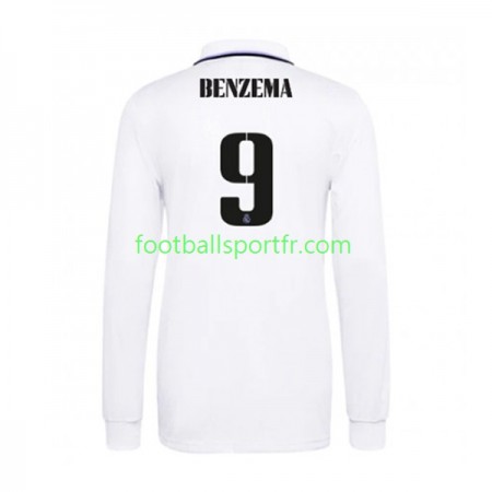 Tenue Real Madrid Karim Benzema 9 Domicile 2022-2023 Maillot de Foot ML